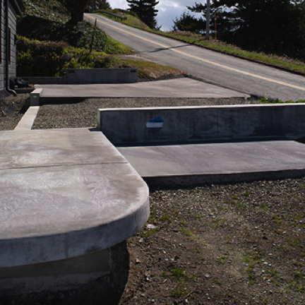 Concrete work. Concrete work.